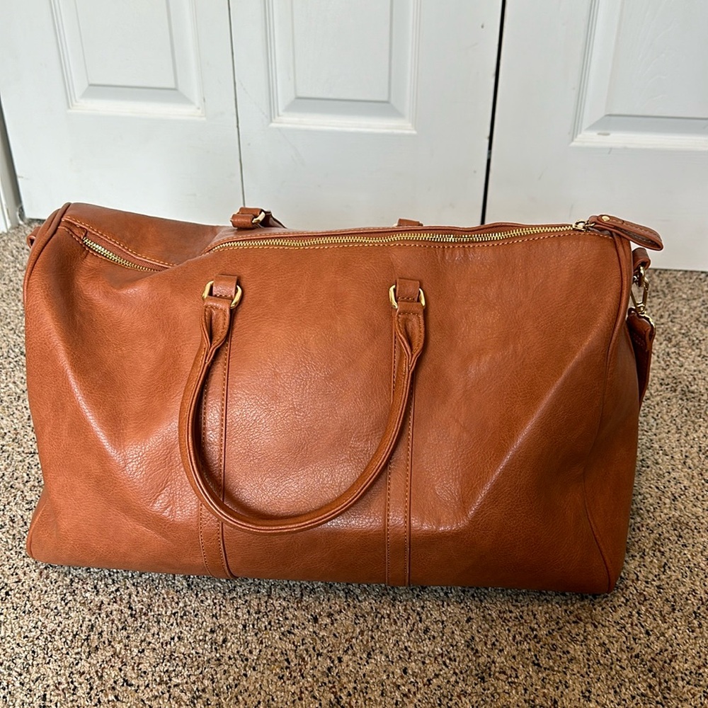Sole Society Lacey Vegan Leather Weekender Bag